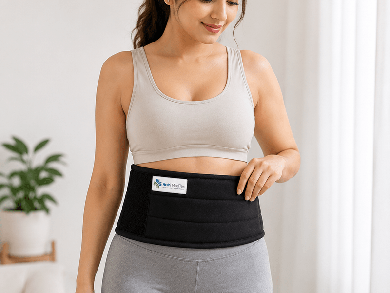 C-Section Abdominal Belt being worn 1